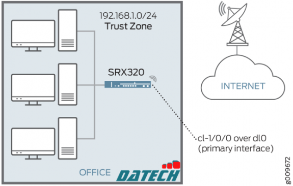 Hướng dẫn cấu hình LTE Mini Module giao diện vật lý (LTE Mini-PIM) trên JunOS