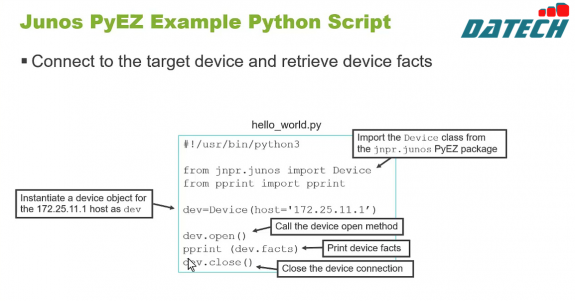 Hiểu về các script tự động hóa Python cho thiết bị Junos