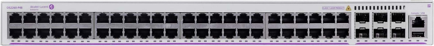 Switch Alcatel-Lucent OmniSwitch 6850E-P48 48 Porte PoE, 4 Porte SFP, Ricondizionato