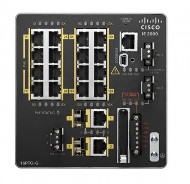 IE-2000-16PTC-G-E - Industrial Ethernet 2000 Series