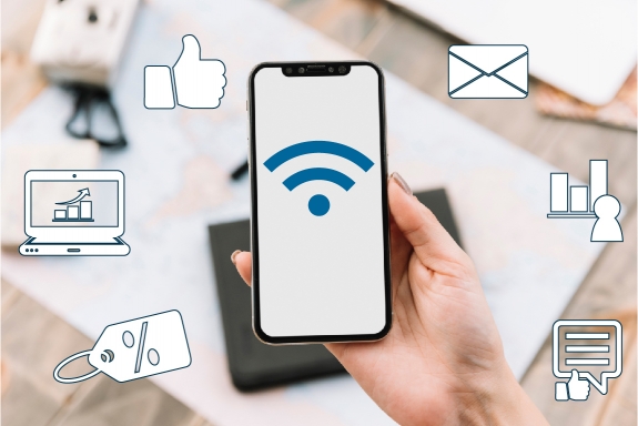 Dữ liệu khách hàng tại cửa hàng được cung cấp bởi Wi-Fi