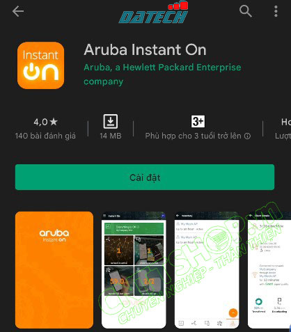 Hướng dẫn tạo và đăng nhập tài khoản ứng dụng Aruba Instant On